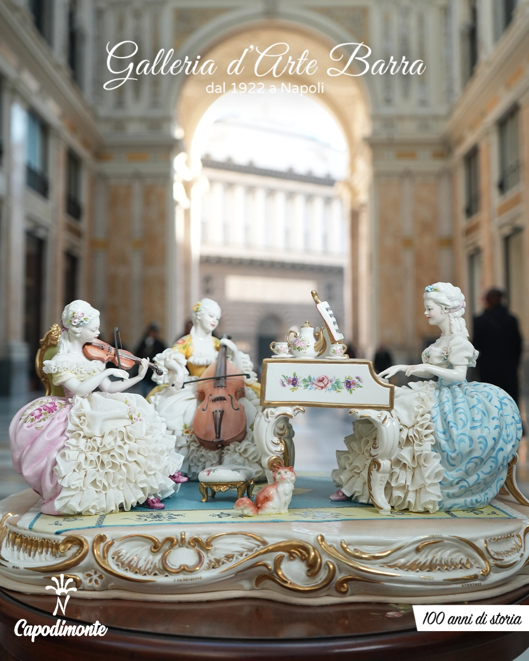Porcellana di Capodimonte – Gruppo il concerto, Spettacolare creazione